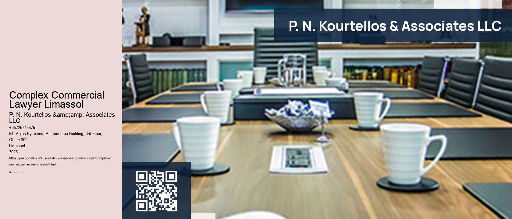 Complex Commercial Lawyer Limassol