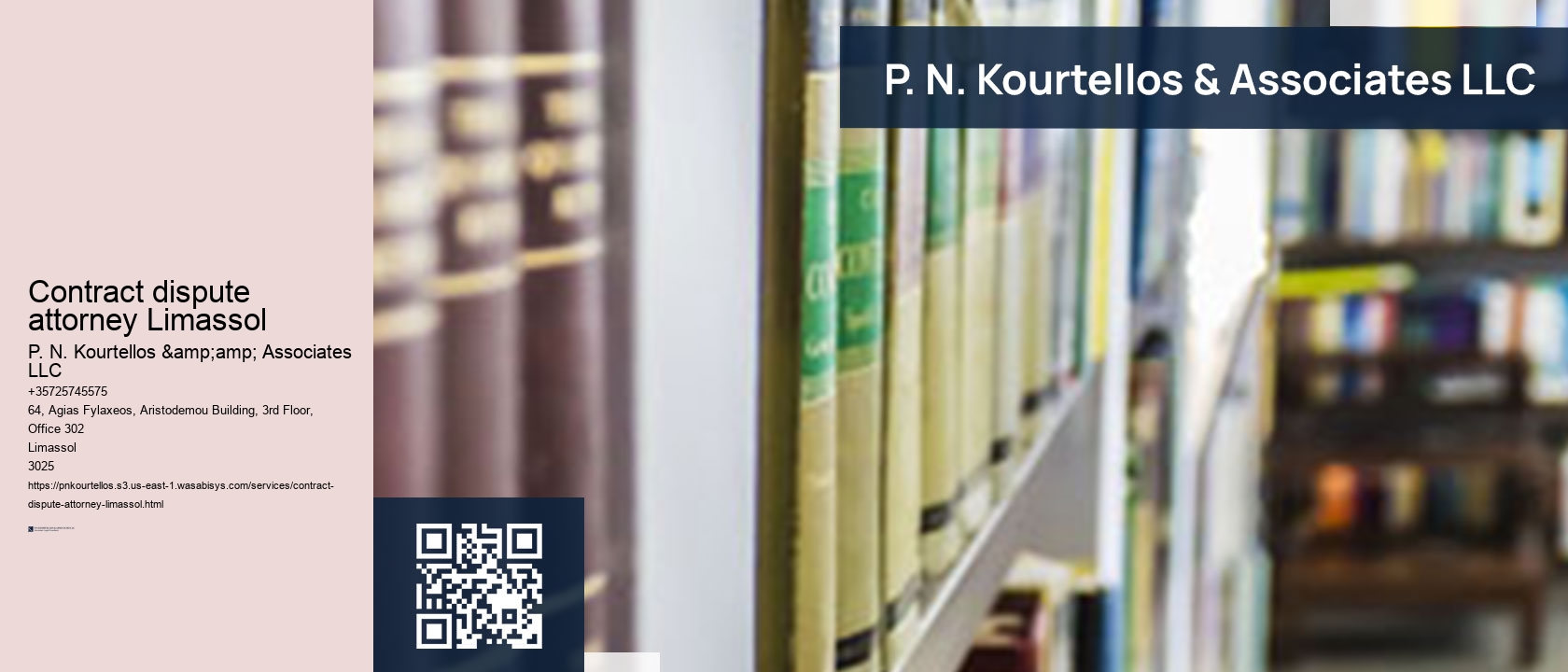 Contract dispute attorney Limassol